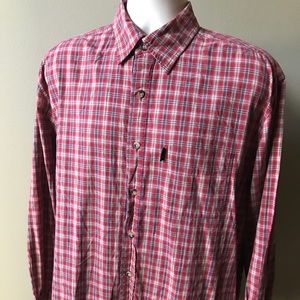 GUESS Jeans Multicolored Plaid L/S Casual Shirt